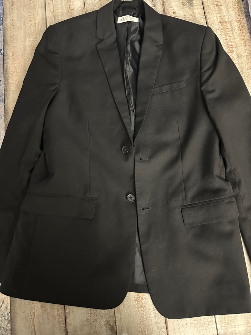 H&M boys  Black Two-Button Blazer 13-14 years